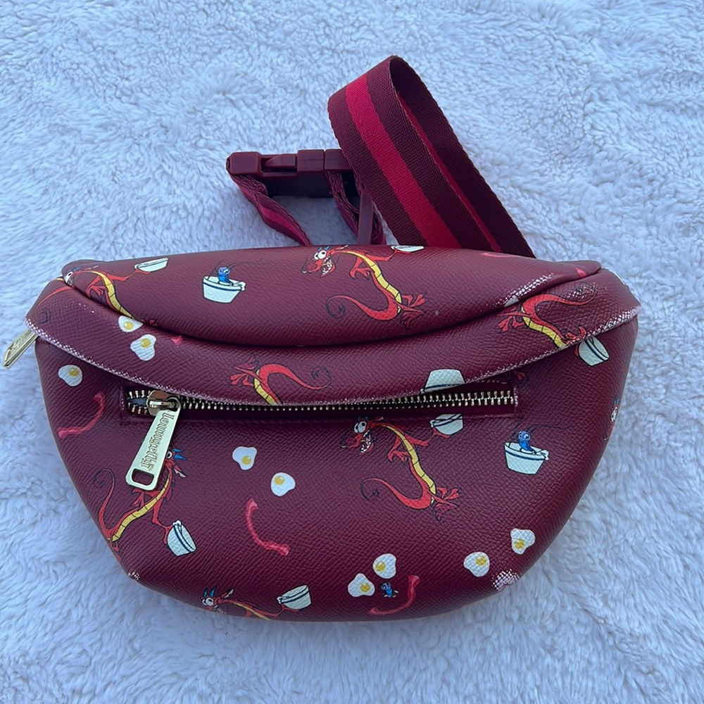 Loungefly mushu Fanny pack